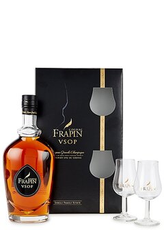 Frapin VSOP + 2 glazen - Wines Unlimited