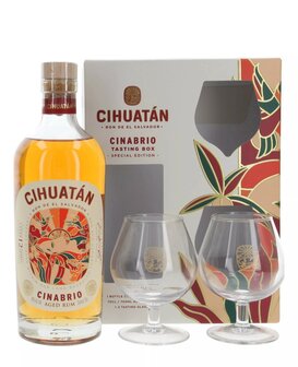 Cihuatan Cinabrio 12y + 2 glazen